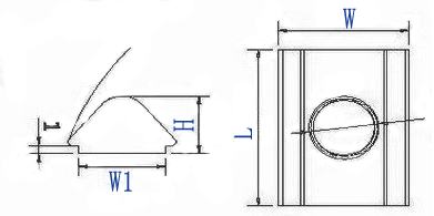 Drop-in T Nut with Leaf Spring