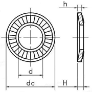 NFE 25-511 Contact Washer drawing